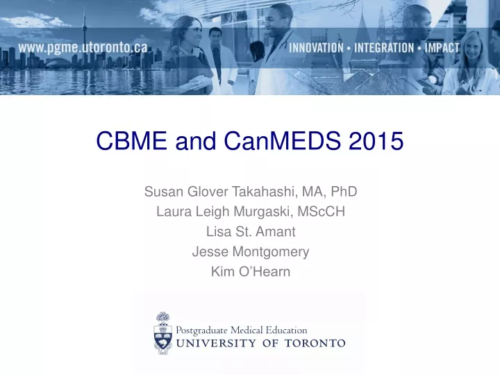 cbme and canmeds 2015