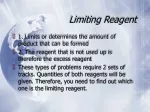 Mastering Limiting Reagents in Chemistry - slide 1