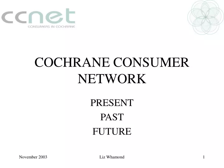 cochrane consumer network