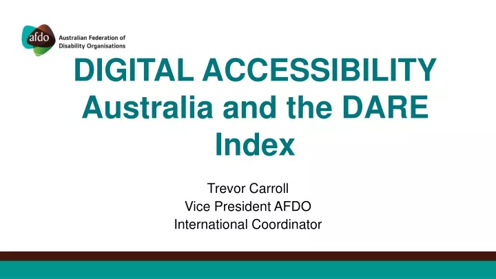 digital accessibility australia and the dare index