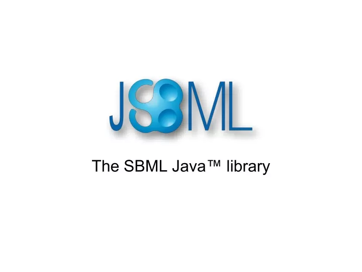 the sbml java library