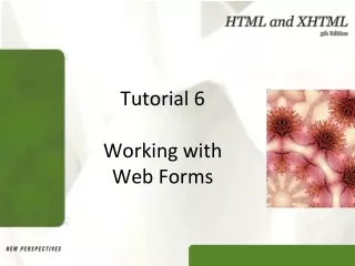 Tutorial 6 Working with  Web Forms