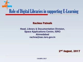 Role of Digital Libraries in supporting E-Learning