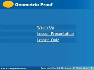 Geometric Proof