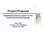 Implementing Library Support for the Virgil Programming Language - slide 1