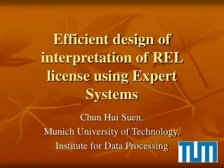 Efficient design of interpretation of REL license using Expert Systems