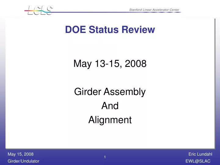 doe status review