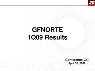 GFNORTE  1Q09 Results