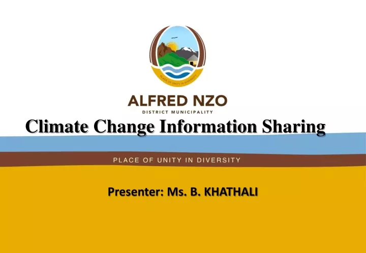 climate change information sharing