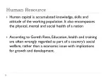 The Importance of Human Capital Investment for Development and Growth - slide 1