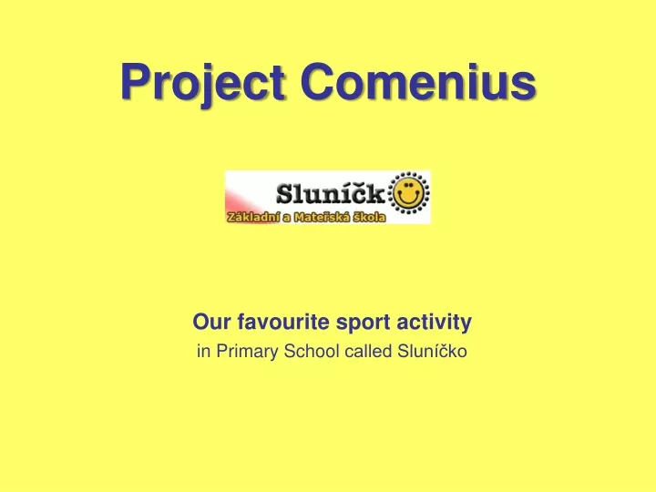 project comenius