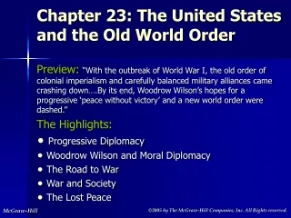 Chapter 23: The United States and the Old World Order