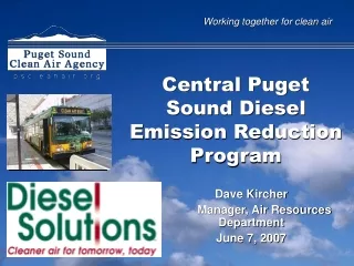 Central Puget Sound Diesel Emission Reduction Program