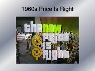 1960s Price Is Right