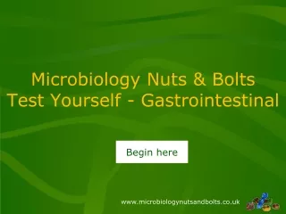 Microbiology Nuts &amp; Bolts Test Yourself - Gastrointestinal