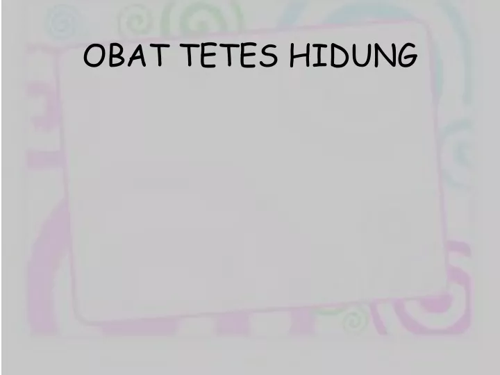 obat tetes hidung