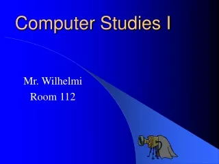 Computer Studies I