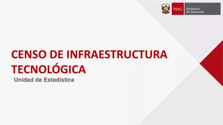censo de infraestructura tecnol gica