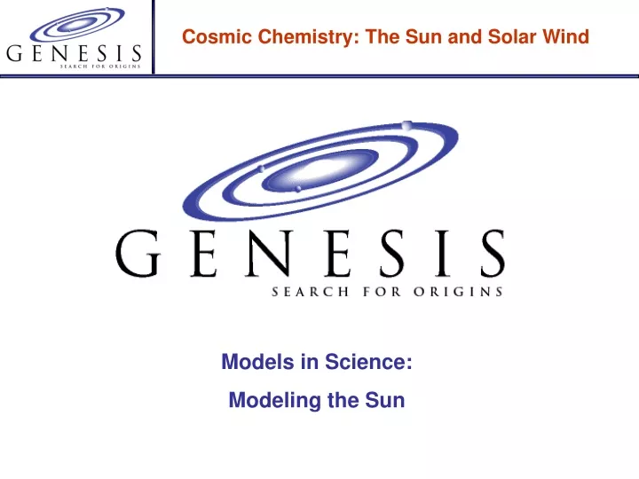 models in science modeling the sun