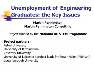 Unemployment of Engineering Graduates: the Key Issues