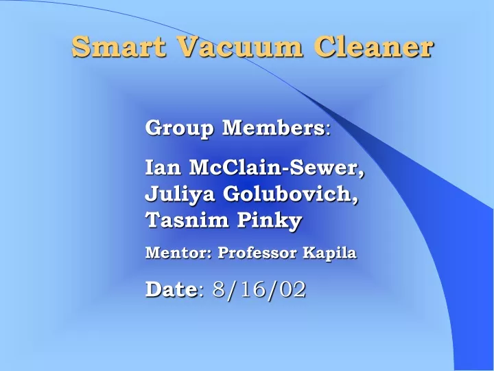 smart vacuum cleaner