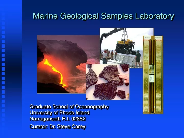 marine geological samples laboratory
