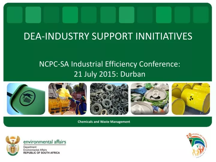 dea industry support innitiatives
