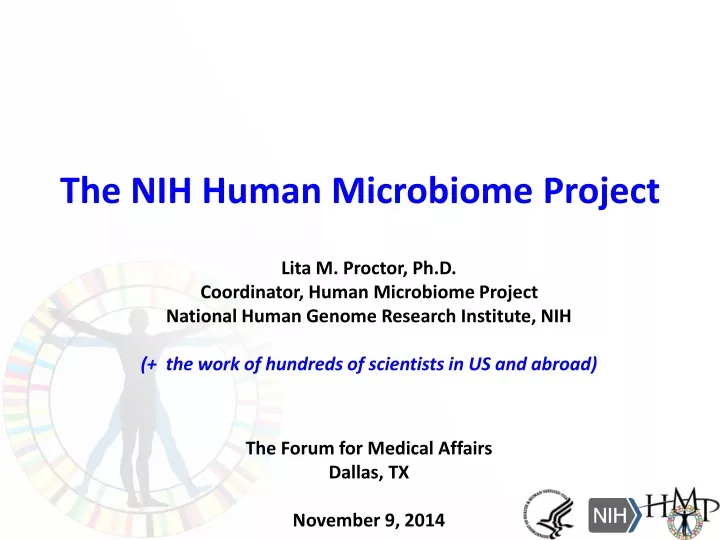the nih human microbiome project
