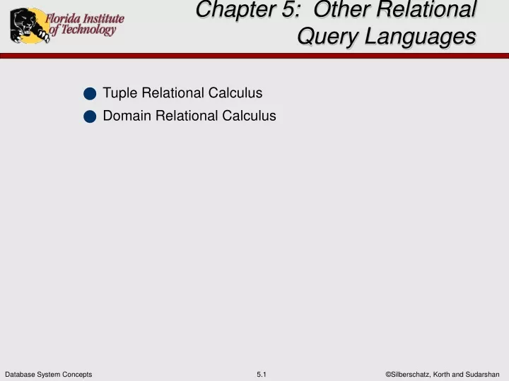 chapter 5 other relational query languages