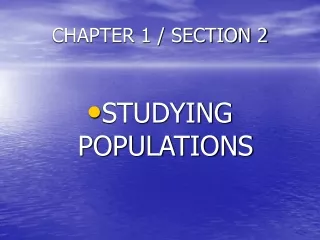 CHAPTER 1 / SECTION 2