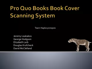 Pro Quo Books Book Cover Scanning System