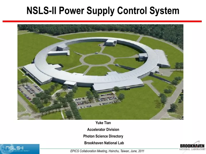 nsls ii power supply control system