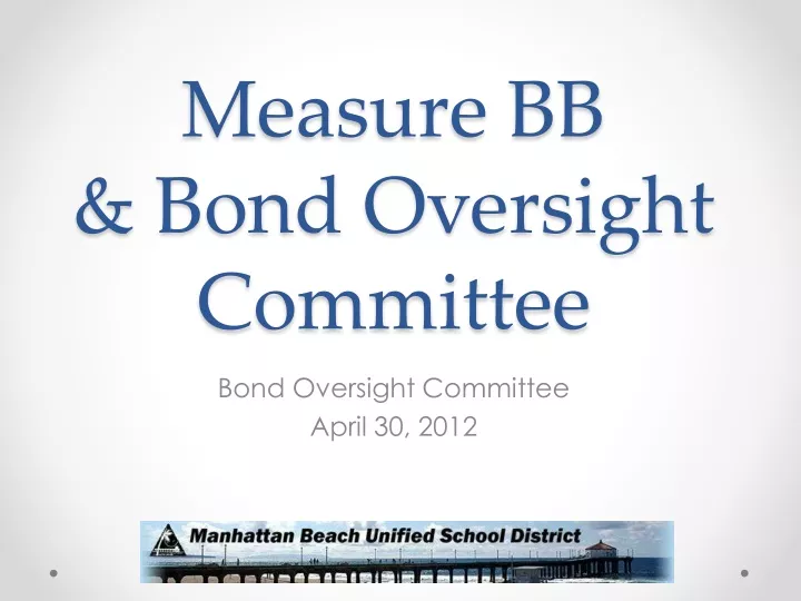 measure bb bond oversight committee