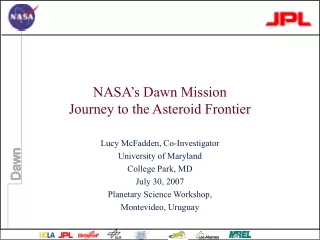 NASA’s Dawn Mission Journey to the Asteroid Frontier