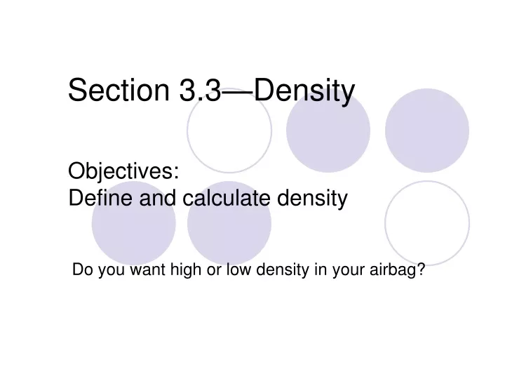 section 3 3 density