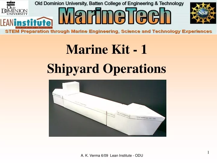 marine kit 1 shipyard operations