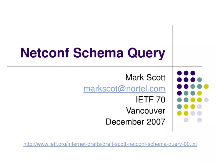 netconf schema query