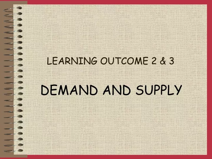 learning outcome 2 3