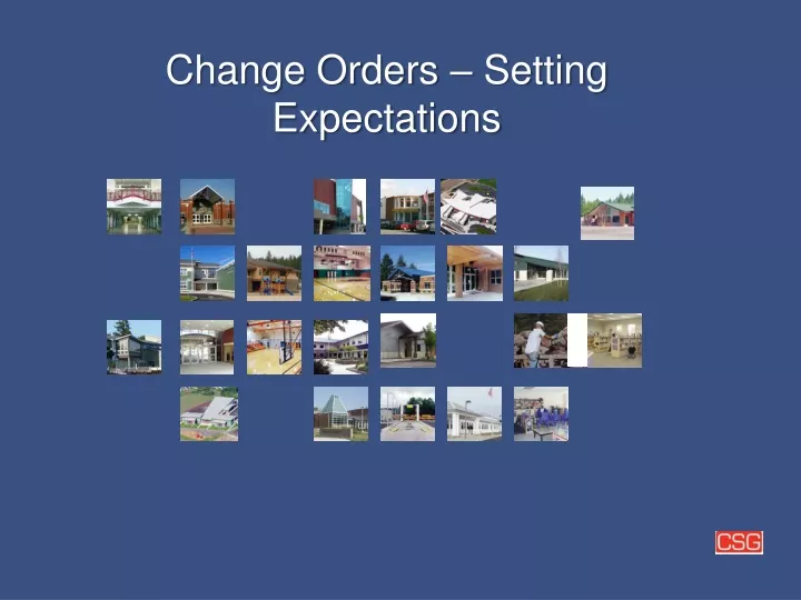 change orders setting expectations