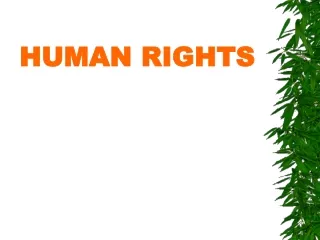 HUMAN RIGHTS