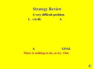 Strategy Review