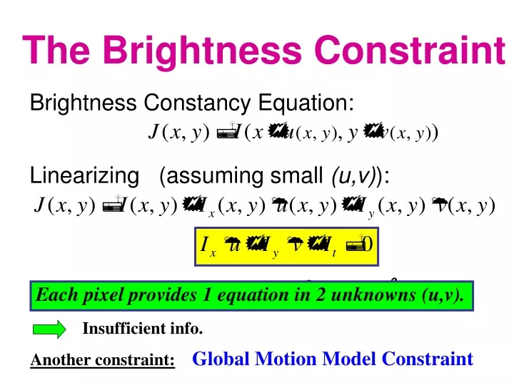the brightness constraint