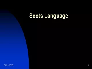 Scots Language