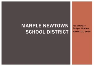 Marple  Newtown  School District