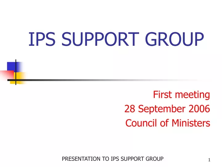 ips support group