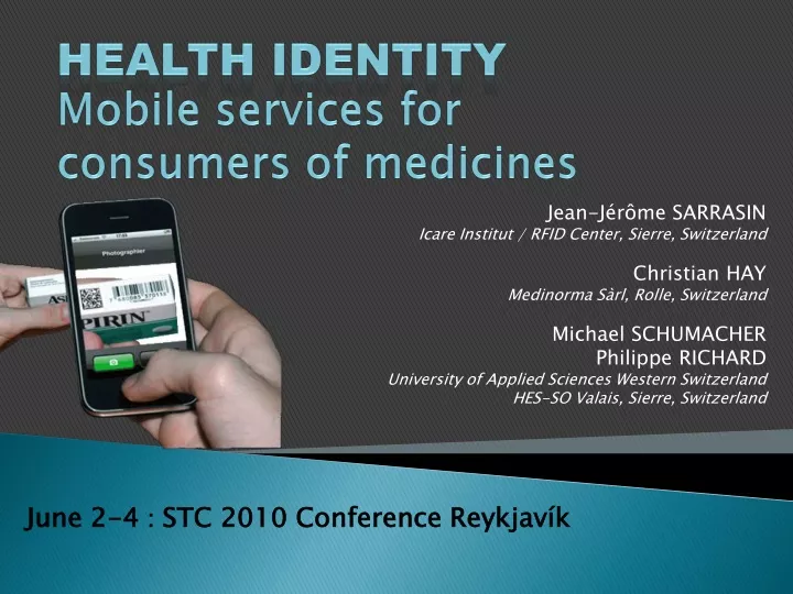 health identity mobile services for consumers