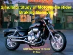 Motorcycle Rider Braking - slide 1