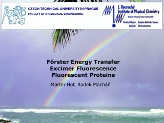 F ö rster Energy Transfer Excimer Fluorescence Fluorescent Proteins