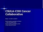 CSULA-COH Collaborative Cancer Program: Enhancing Minority Research - slide 1
