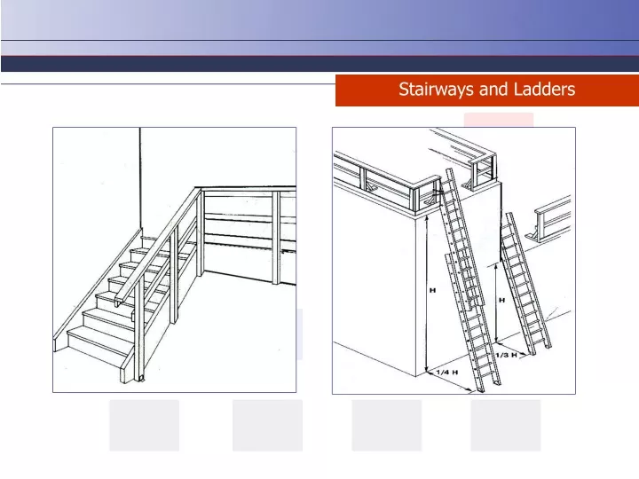 stairways and ladders